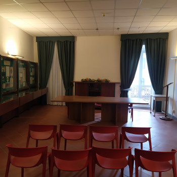 Particolare della Sala conferenze dell'Archivio di Stato di Grosseto